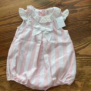 Baby Girl One Piece Linen/Cotten Outfil